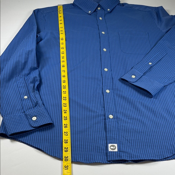 Vineyard Vines Murray Shirt Blue Checkered Long Sleeve Button Down Sz L - Picture 3 of 10